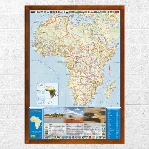 Mapa Politico De Africa Pack De 50 Laminas Geografia Montessori Images 6311