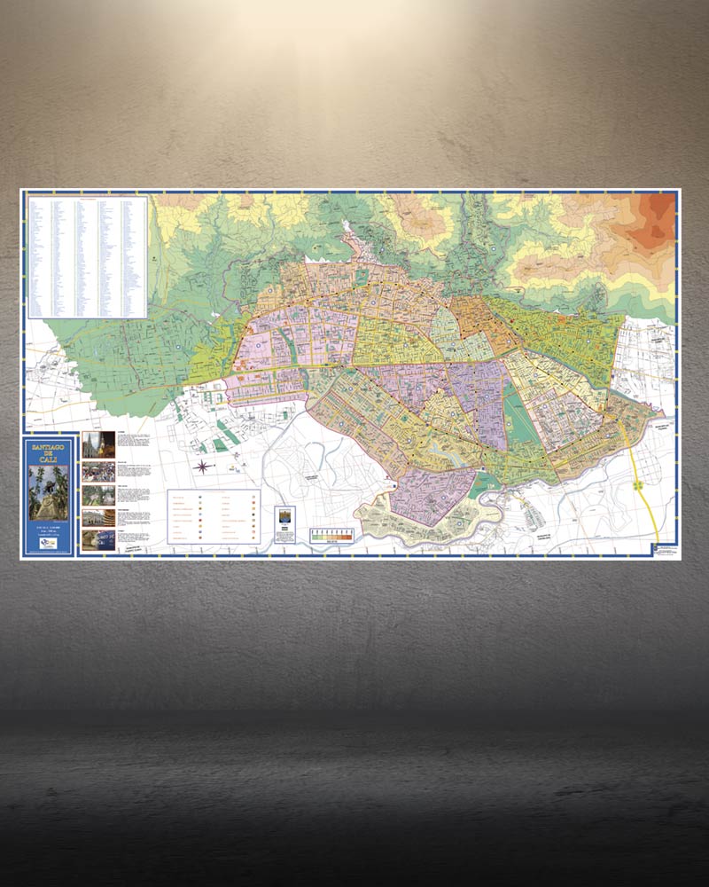 Mapa de Bogotá gran formato