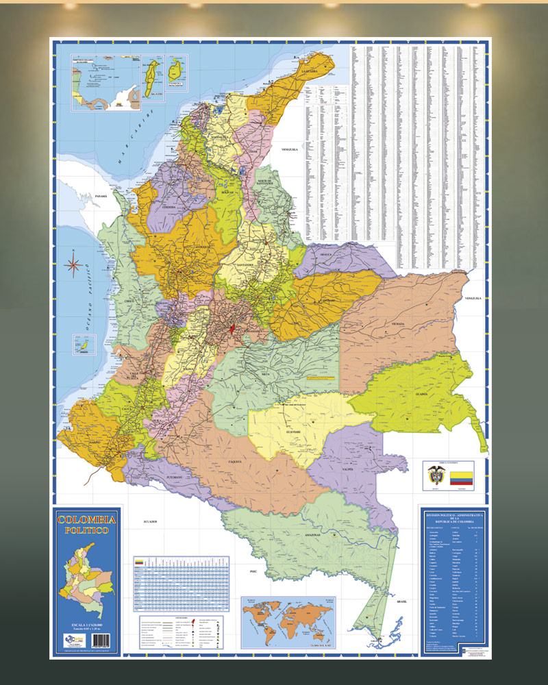 Mapa Colombia División Política