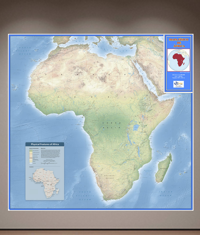 Mapa Africa Físico