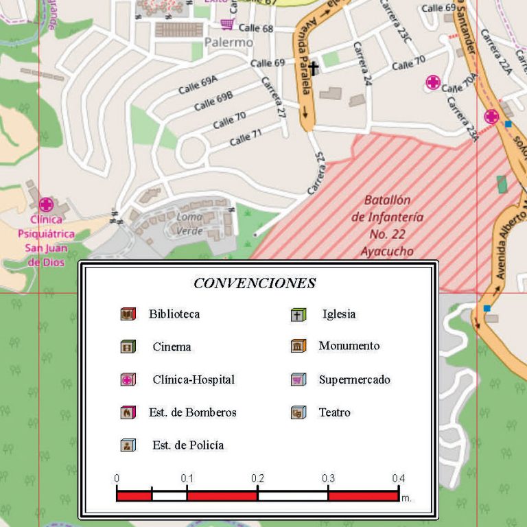 Mapa de Manizales – Mapas Cartur Mapas fisicos politicos de colombia